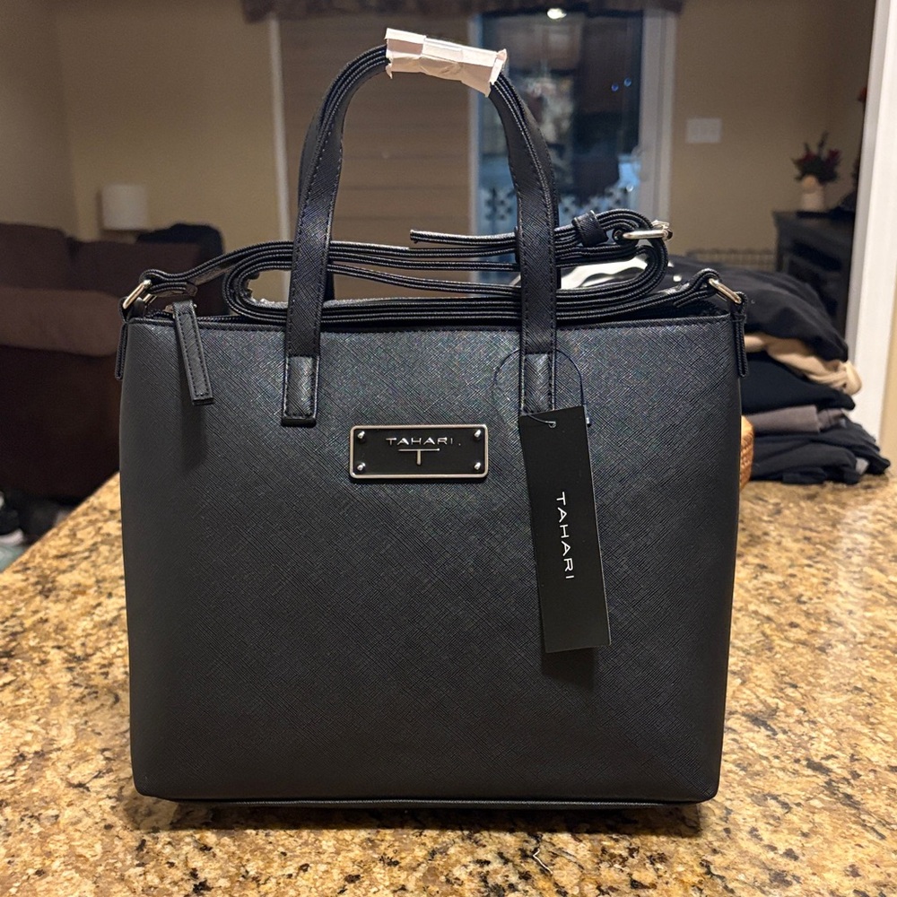 Tahari Black Satchel Bag